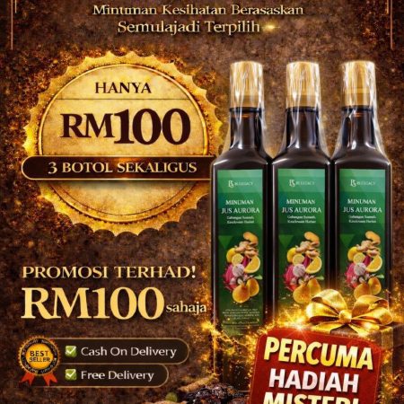 3 BOTOL JUS AURORA